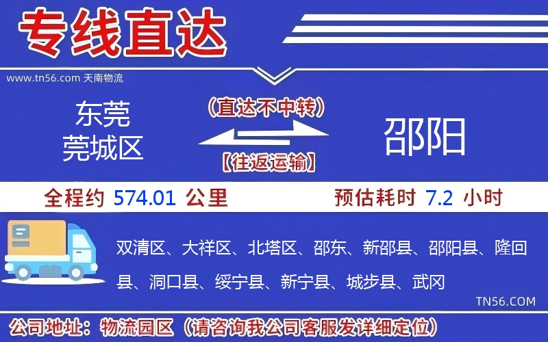東莞莞城區到邵陽物流公司